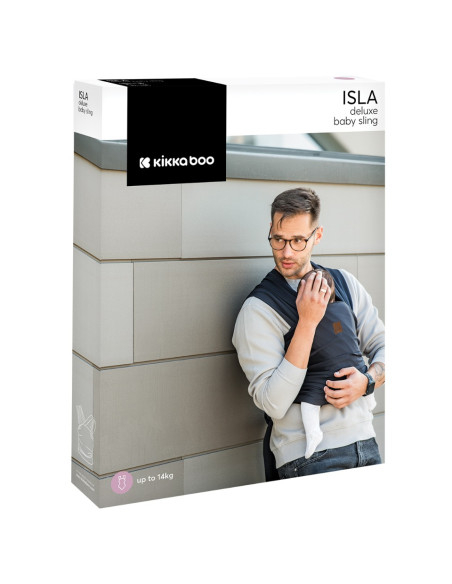 Слинг за носене на бебе Isla Dark Grey