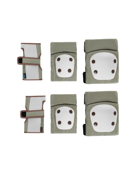 Комплект протектори за колене и лакти Army Green