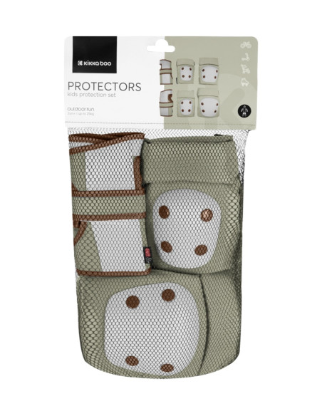 Комплект протектори за колене и лакти Army Green