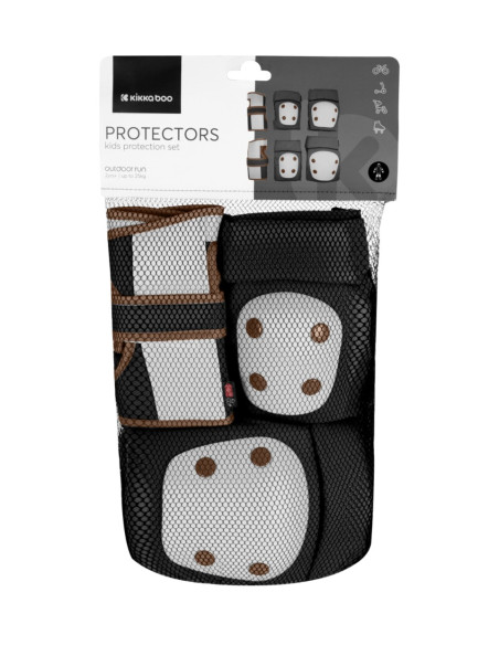 Комплект протектори за колене и лакти Black
