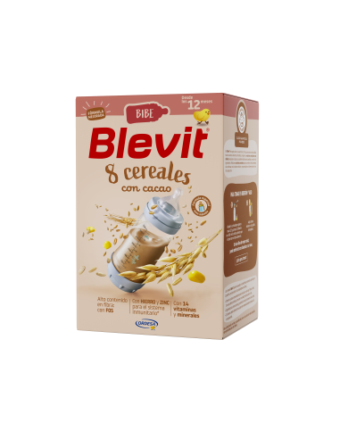 Blevit BIBE 8 зърнени храни с какао 500г