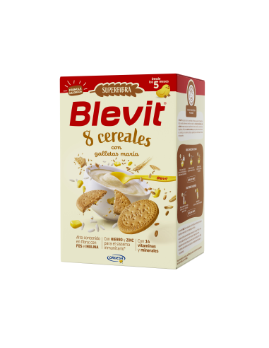 Blevit SUPERFIBER 8 зърнени храни с бисквити Мария 500г