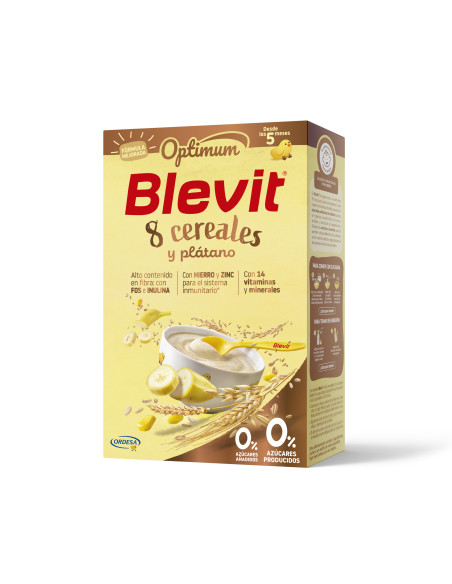 Blevit OPTIMUM 8 зърнени храни и банан 250г
