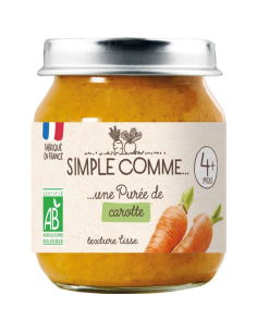 Био Зеленчуково пюре - Моркови (4+ месеца) - 125г -...