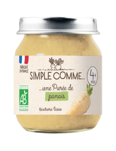 Био Зеленчуково пюре - Пащърнак (4+ месеца) - 125г -...