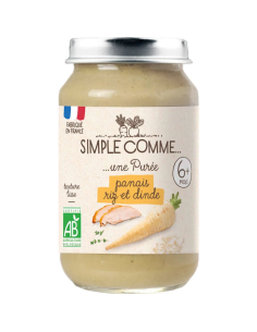 Био Зеленчуково пюре - с Пуешко месо, Пащърнак и Ориз (6+...