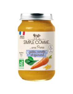 Био Зеленчуково пюре "Лека нощ" - Макарони, Морков и...