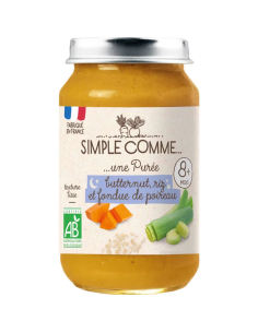 Био Зеленчуково пюре "Лека нощ" - Тиква, Ориз и Праз лук...