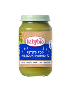 Био Зеленчуково пюре - Грах, Сладка царевица и Ориз (6+...