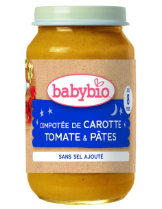 Био Зеленчуково пюре - Макарони, Моркови и Домати (8+...