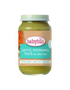 Био Зеленчуково пюре - Пъстърва и Зеленчуци (8+ месеца) -...