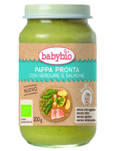 Био Зеленчуково пюре - Сьомга и Зеленчуци (6+ месеца) -...