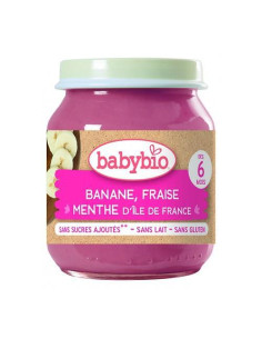 Био Плодово пюре - Банан, Ягода и Мента (6+ месеца) -...