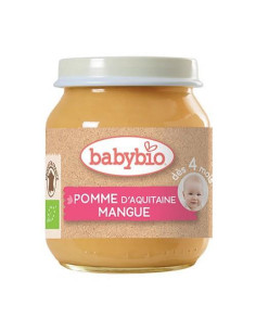 Био Плодово пюре - Ябълка и Манго (4+ месеца) - 130г -...