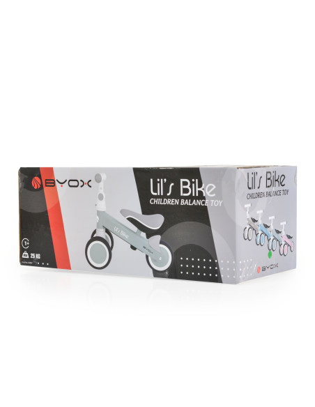 Мини баланс велосипед Lil`s Bike сив