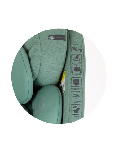 Столче за кола 360 I-size 40-150 ТОРИНО зелено