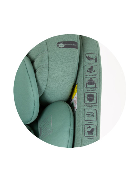 Столче за кола 360 I-size 40-150 ТОРИНО зелено