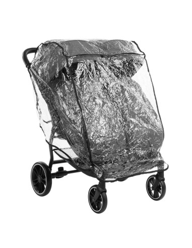 Количка за близнаци Happy 2 Dark Grey 2023