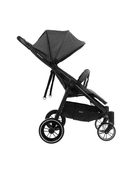 Количка за близнаци Happy 2 Dark Grey 2023