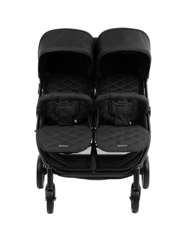 Количка за близнаци Happy 2 Black 2023