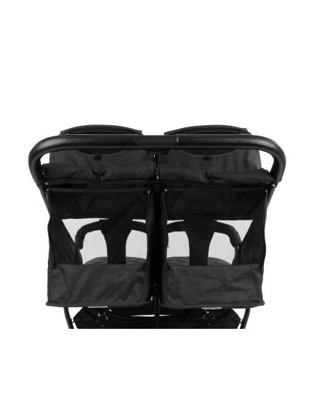 Количка за близнаци Happy 2 Black 2023