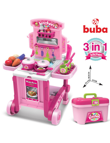 Детска кухня Buba Kitchen little Chef 008-927, Розова