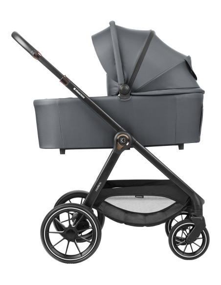 Комбинирана количка 3в1 с кош за новородено Modena Dark Grey