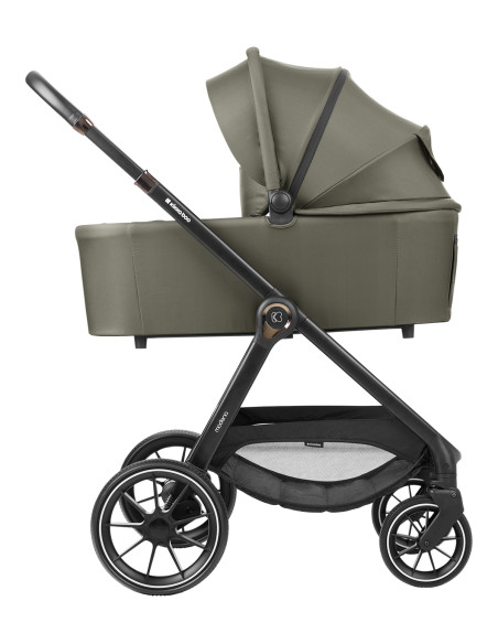 Комбинирана количка 3в1 с кош за новородено Modena Army Green