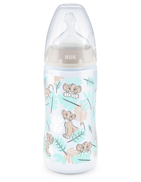 NUK First Choice РР Шише Temperature control 300мл. силиконов биберон 6-18 мес. LION KING