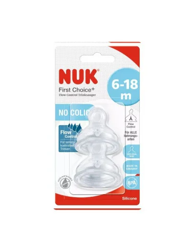 NUK FIRST CHOICE+ биберон храна силикон 2 бр....