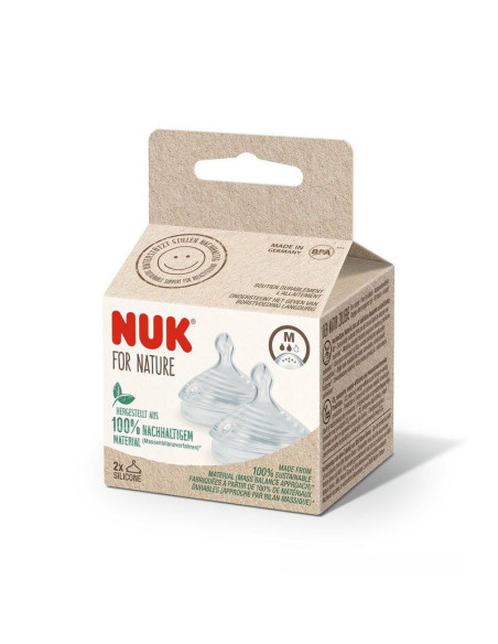 NUK for NATURE биберон за храна силикон 0+ L, 2бр. Softer