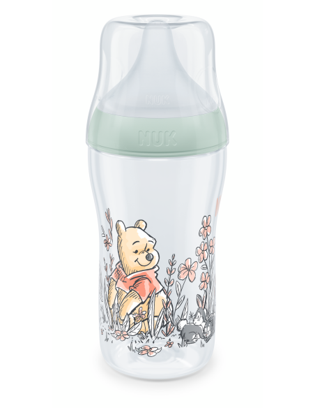 NUK Perfect Match Шише РР 260мл. със силиконов биберон за хранене M, 3+ мес. Disney Мечо Пух