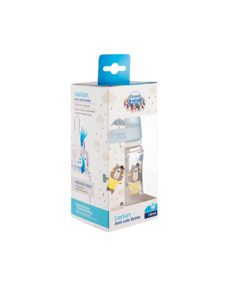 Шише антиколик с широко гърло Easy Start BONJOUR PARIS 120 мл