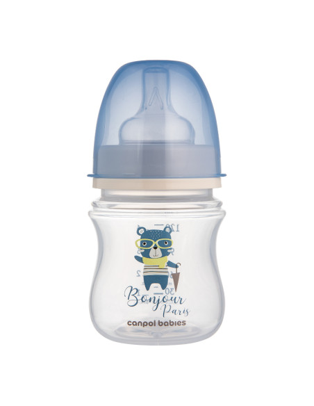 Шише антиколик с широко гърло Easy Start BONJOUR PARIS 120 мл