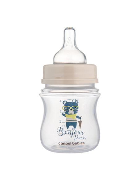 Шише антиколик с широко гърло Easy Start BONJOUR PARIS 120 мл