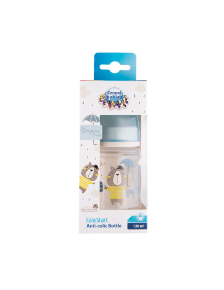 Шише антиколик с широко гърло Easy Start BONJOUR PARIS 120 мл