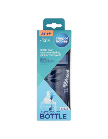 Шише антиколик с широко гърло Easy Start GOLD 240 мл