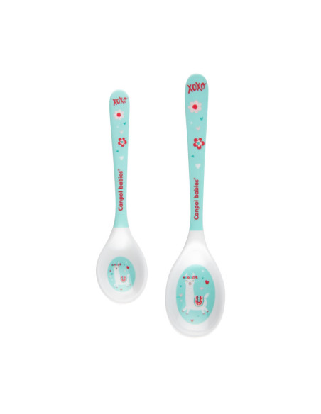 Mеламинови лъжички,  EXOTIC ANIMALS, 9м+ 2 бр.