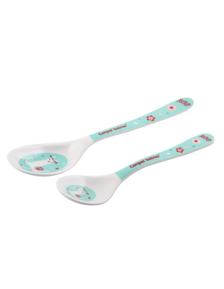 Mеламинови лъжички,  EXOTIC ANIMALS, 9м+ 2 бр.