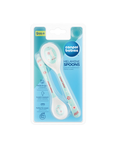 Mеламинови лъжички,  EXOTIC ANIMALS, 9м+ 2 бр.