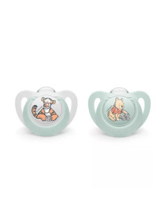 NUK биберон залъгалка силикон 0-6 мес. 2 бр. МЕЧО ПУХ +...