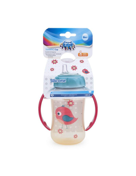 Преходна чаша със силиконов накрайник и дръжки 320 мл