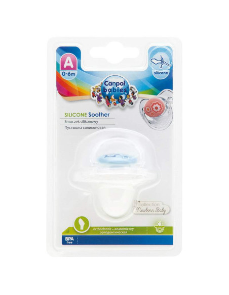 Силиконова анатомична залъгалка,  Newborn Baby 0-6м