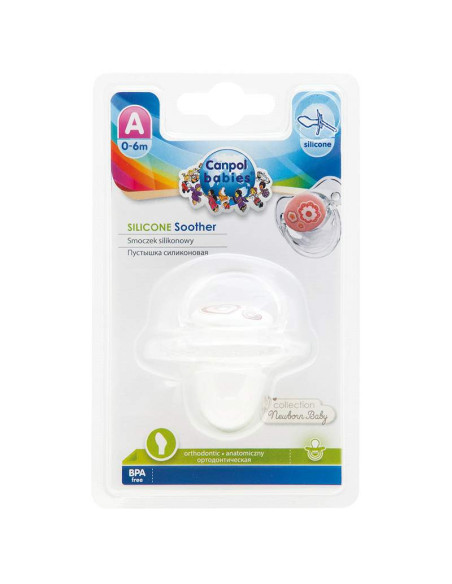 Силиконова анатомична залъгалка,  Newborn Baby 0-6м