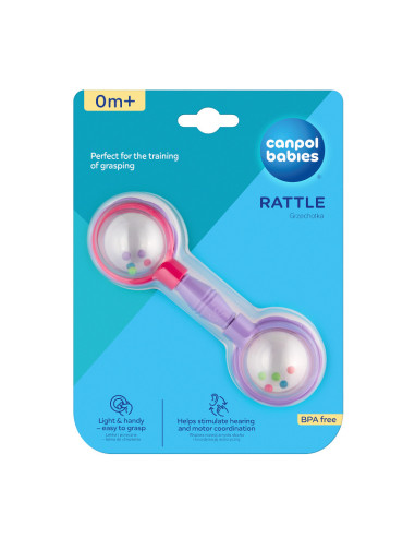 Дрънкалка гиричка с топчета Weight Bar