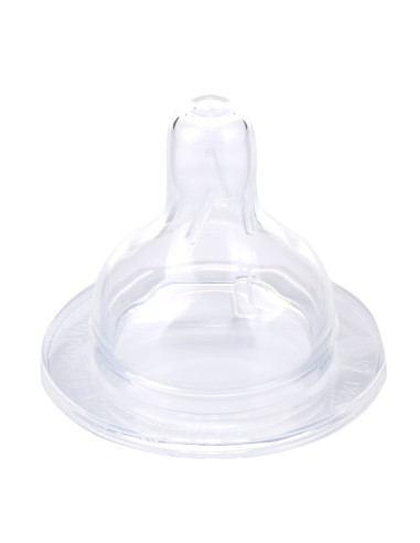 Антиколик силиконов биберон за шише с широк...