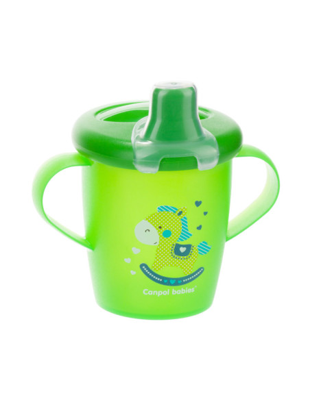 Неразливаща се чаша с дръжки и твърд накрайникTOYS 250 мл