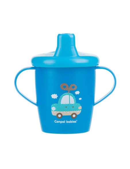 Неразливаща се чаша с дръжки и твърд накрайник TOYS 250 мл