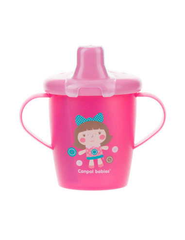 Неразливаща се чаша с дръжки и твърд накрайнин...