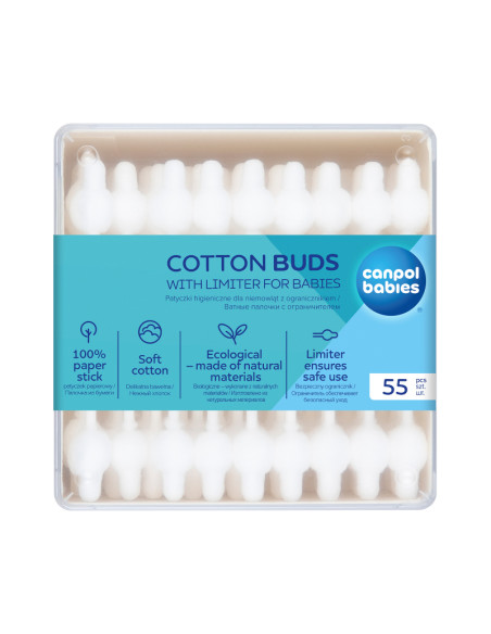 Клечки за уши с ограничител 55 бр.